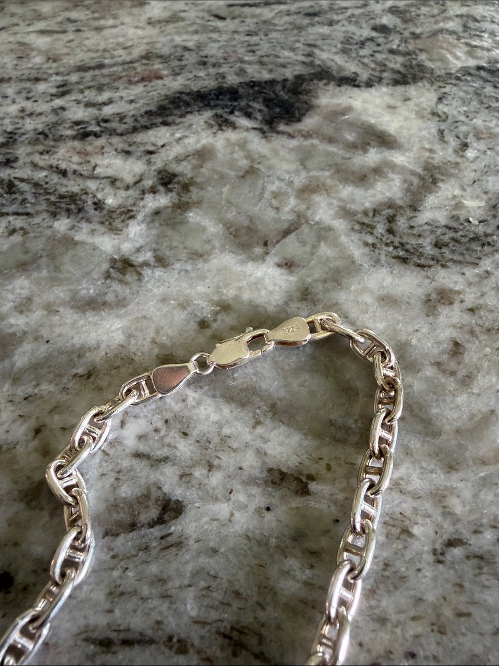 Designer Inspired Sterling Silver Chain Necklace - Picture 3 of 3